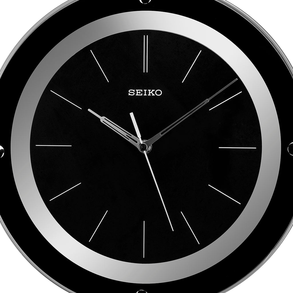 SEIKO ONLINE STORE QXA314J black dial wall clock – SEIKO CLOCKS INDIA