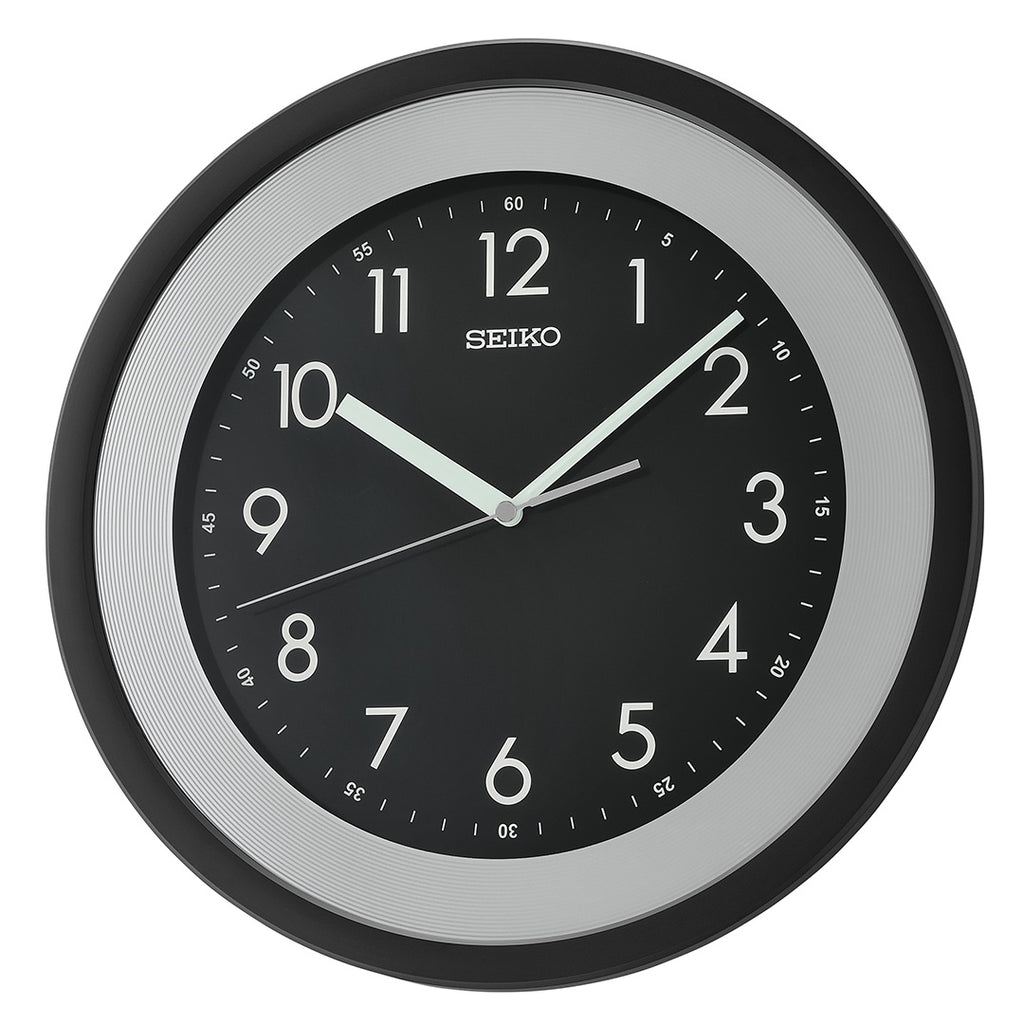 QXA812K Black-White Dial Clock