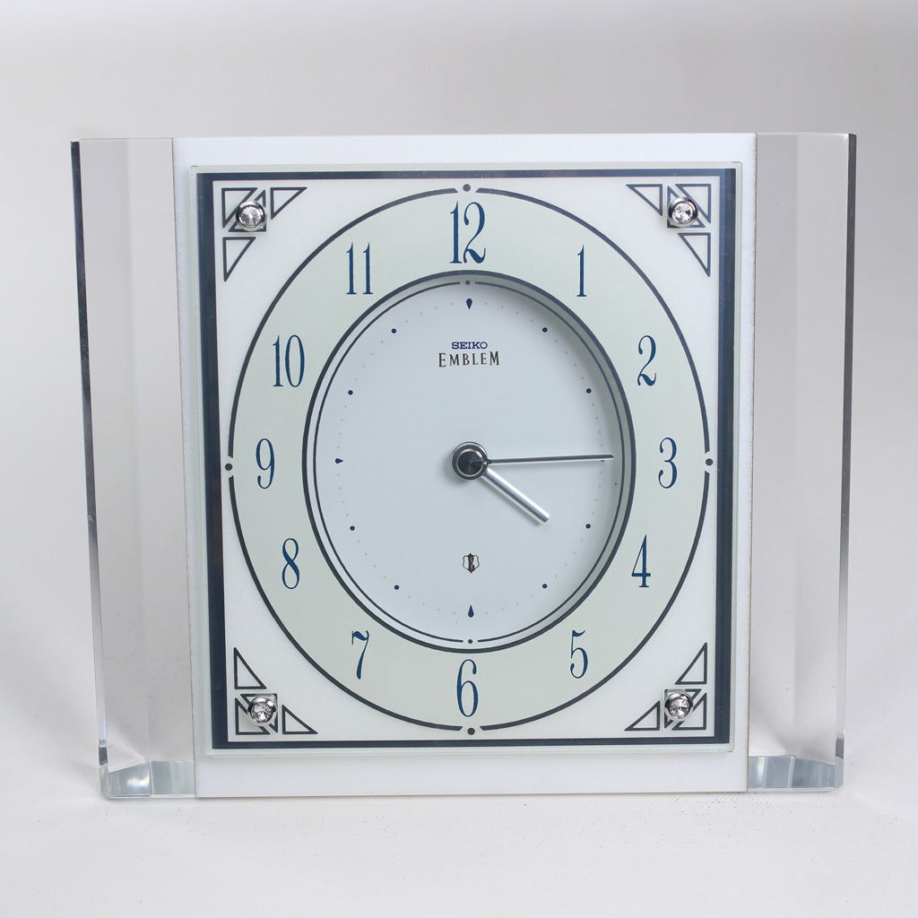 SEIKO ONLINE STORE AHW565W Marble Crystals Clock SEIKO CLOCKS