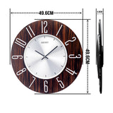 QXA800B Wooden Toned Decor Clock