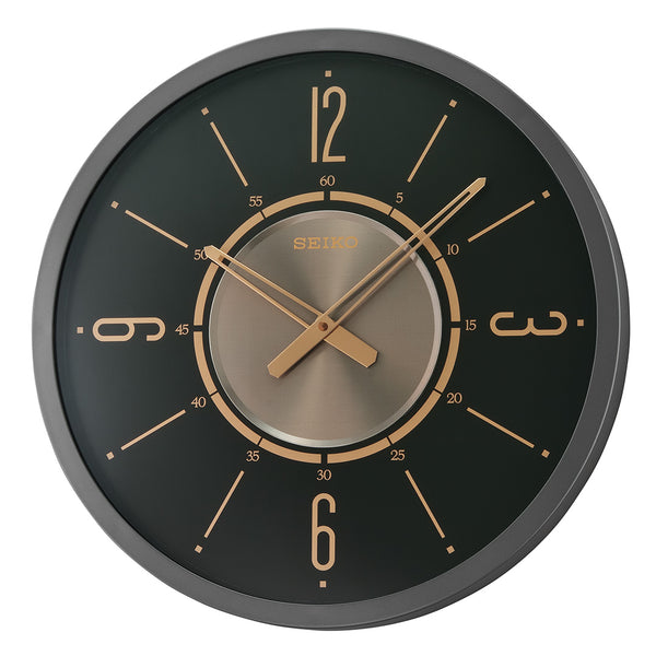 QXA759K Black Large Dial Decor Clock