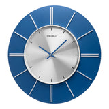 QXA800L Silver-Blue Decor Clock