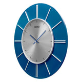 QXA800L Silver-Blue Decor Clock