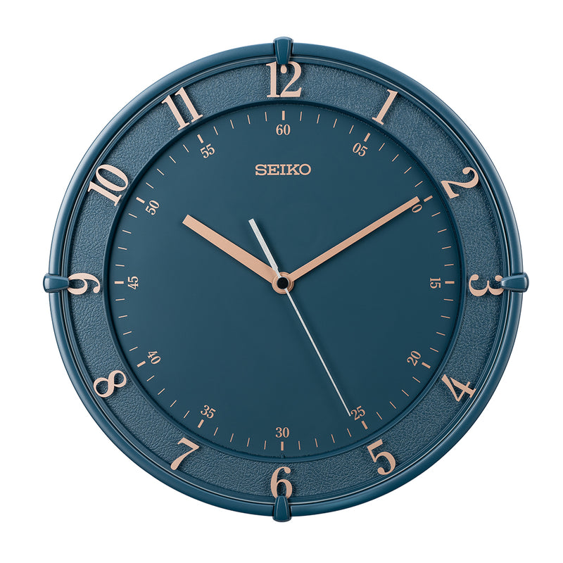 QXA805L Dark Teal Blue Decor Clock