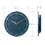 QXA805L Dark Teal Blue Decor Clock