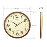 QXA806B Elegant Beige & Brown Wall Clock