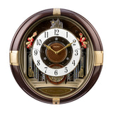 QXM613B Gold and Brown Melodies in Motion Clock